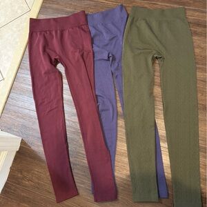 Fleece Lined Leggings/Long John’s- Olive, Purple, Burgundy